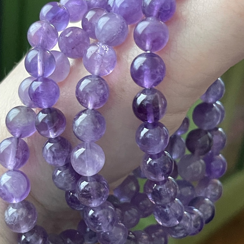 Amethyst gemstone bracelet - Picture 1 of 3